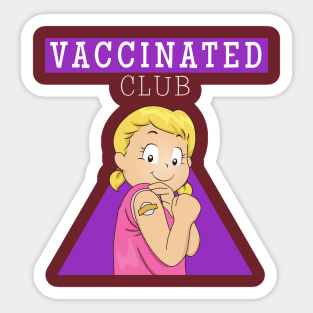 Vaccinated club Sticker